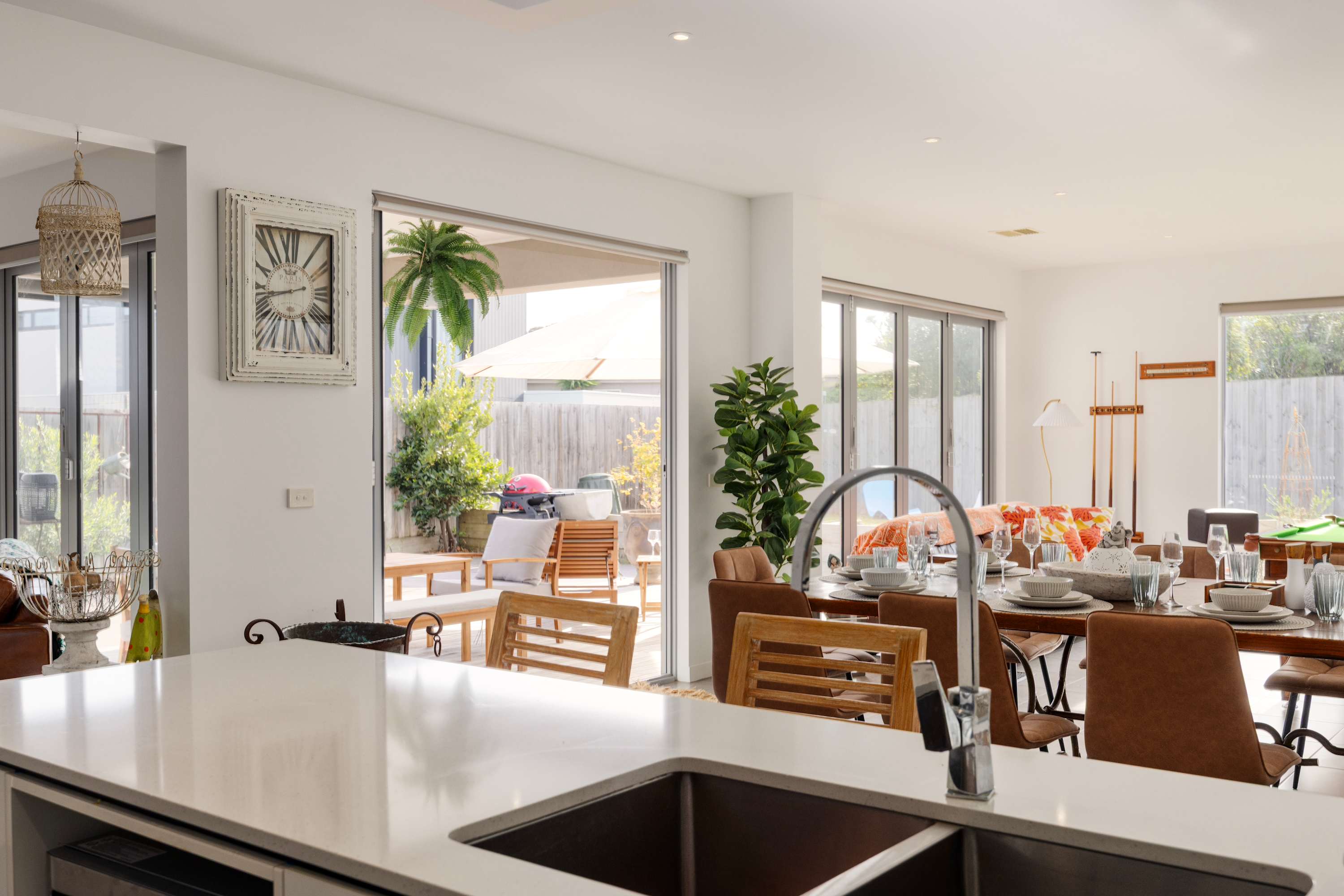 Kitchen Leading to Dining and Alfresco Area